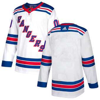 Mens New York Rangers adidas White Blank Jersey